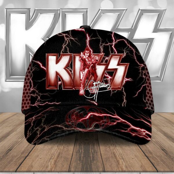 Kiss Signature Thunder Baseball Cap Print For Fans