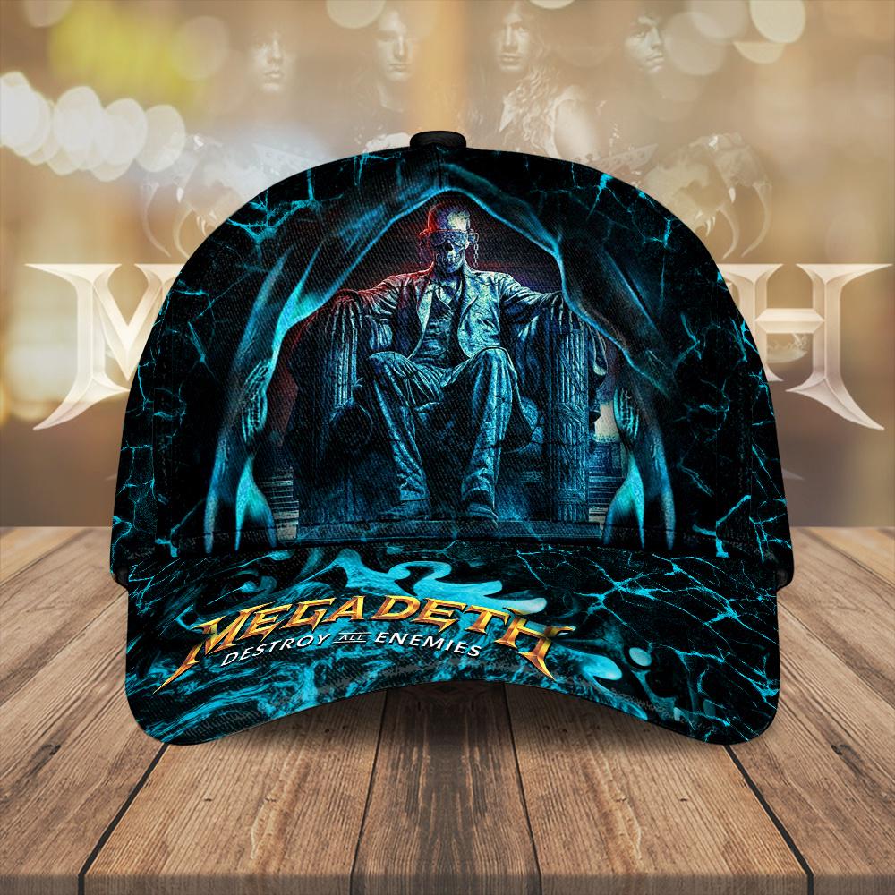 Megadeth Destroy All Enemies Baseball Cap Print For Fans Megadeth Destroy All Enemies Baseball Cap Print For Fans
