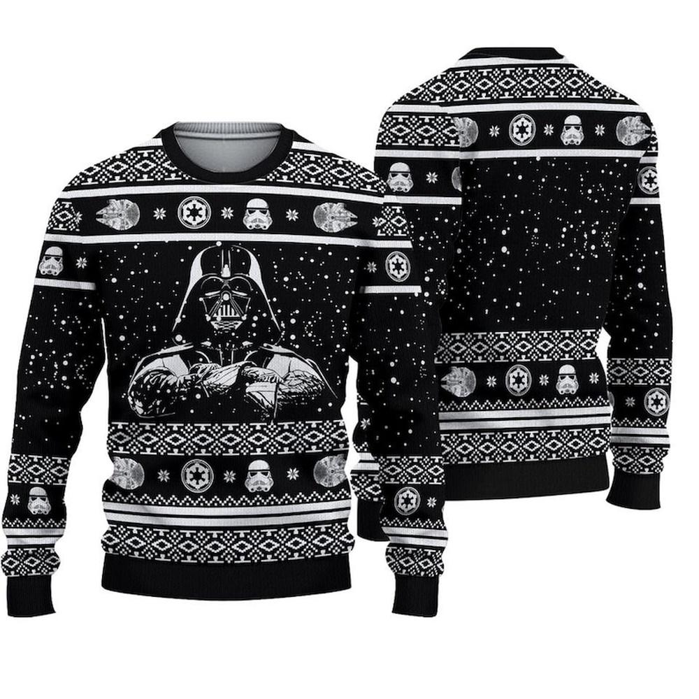 Merry Christmas Gift, Star Wars Ugly Sweater Merry Christmas Gift, Star Wars Ugly Sweater