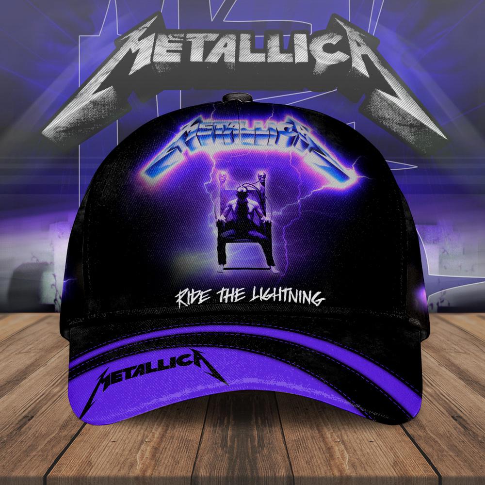 MET Band Music Ride The Lightning Classic Baseball Cap For Fans MET Band Music Ride The Lightning Classic Baseball Cap For Fans