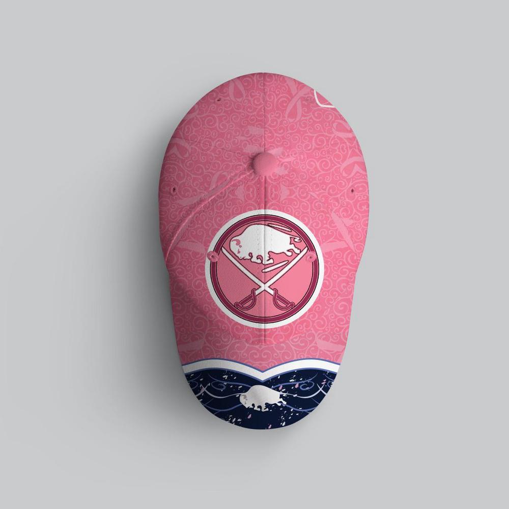 NHL Buffalo Sabres Hockey Fights Against CancerBaseball Cap NHL Buffalo Sabres Hockey Fights Against CancerBaseball Cap