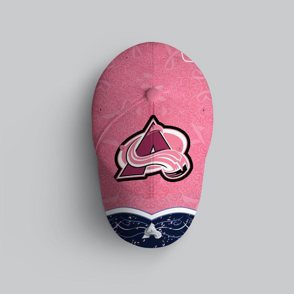 NHL Colorado Avalanche Hockey Fights Against CancerBaseball Cap NHL Colorado Avalanche Hockey Fights Against CancerBaseball Cap