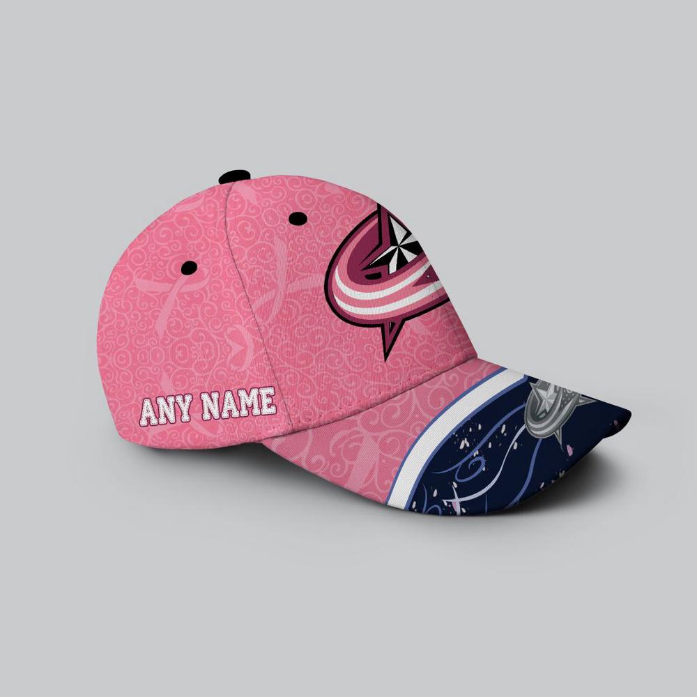 NHL Columbus Blue Jackets Hockey Fights Against CancerBaseball Cap NHL Columbus Blue Jackets Hockey Fights Against CancerBaseball Cap