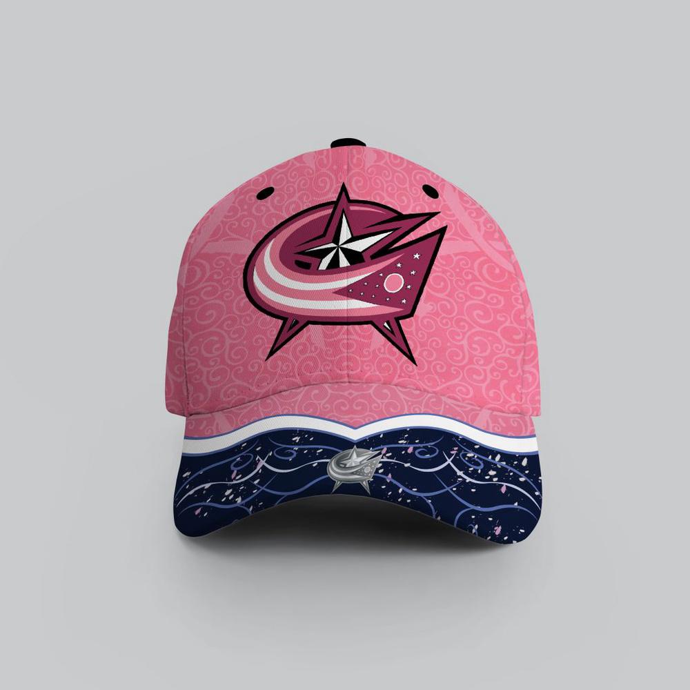 NHL Columbus Blue Jackets Hockey Fights Against CancerBaseball Cap NHL Columbus Blue Jackets Hockey Fights Against CancerBaseball Cap
