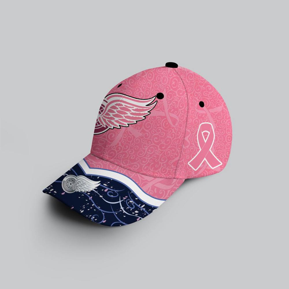 NHL Detroit Red Wings Hockey Fights Against CancerBaseball Cap NHL Detroit Red Wings Hockey Fights Against CancerBaseball Cap
