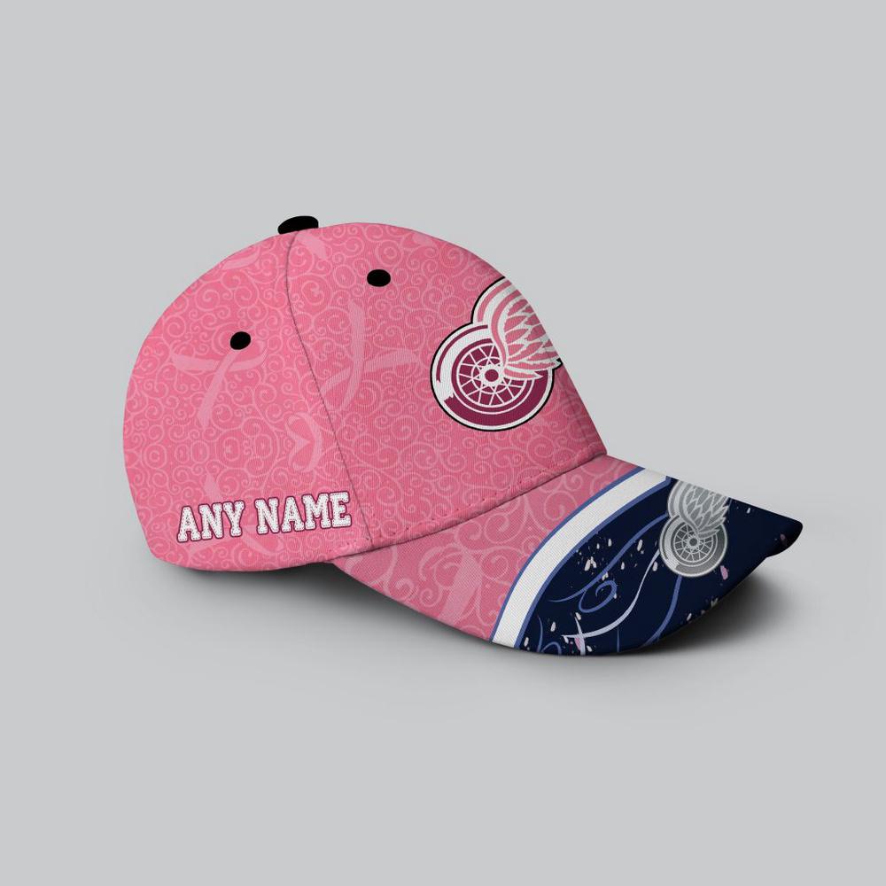 NHL Detroit Red Wings Hockey Fights Against CancerBaseball Cap NHL Detroit Red Wings Hockey Fights Against CancerBaseball Cap