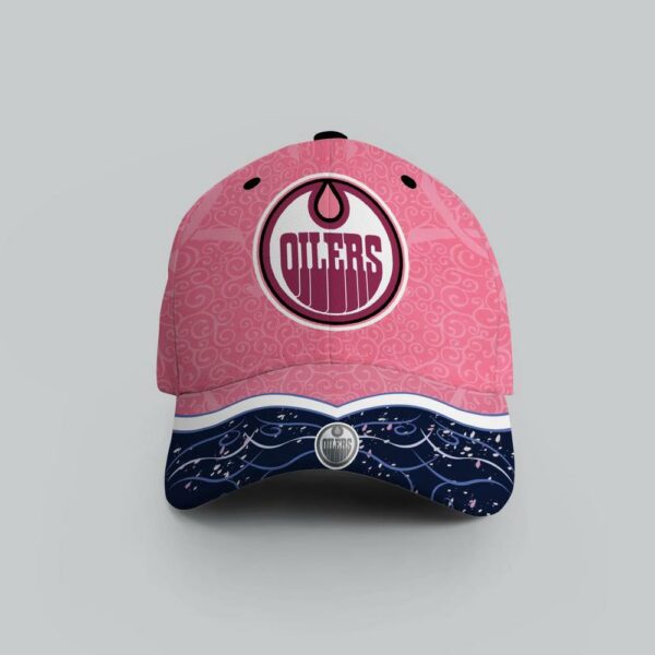 NHL Edmonton Oilers Hockey Fights Against CancerBaseball Cap