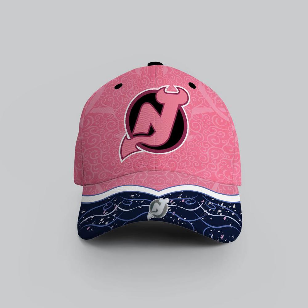NHL New Jersey Devils Hockey Fights Against CancerBaseball Cap NHL New Jersey Devils Hockey Fights Against CancerBaseball Cap