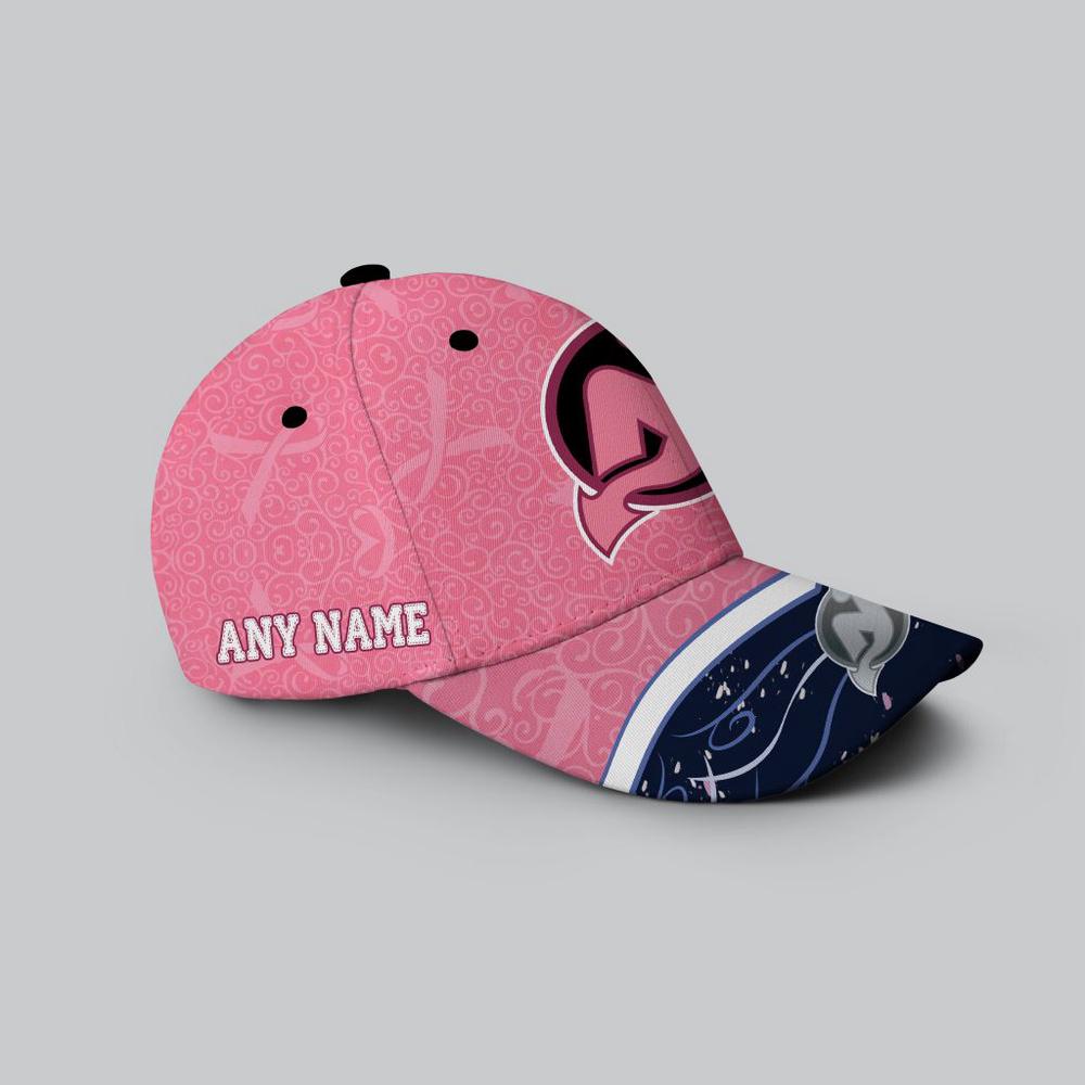 NHL New Jersey Devils Hockey Fights Against CancerBaseball Cap NHL New Jersey Devils Hockey Fights Against CancerBaseball Cap