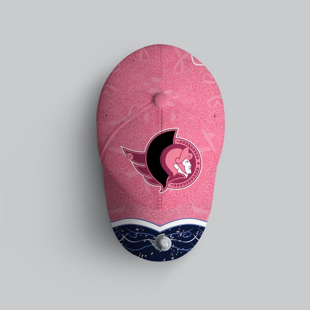 NHL Ottawa Senators Hockey Fights Against CancerBaseball Cap NHL Ottawa Senators Hockey Fights Against CancerBaseball Cap