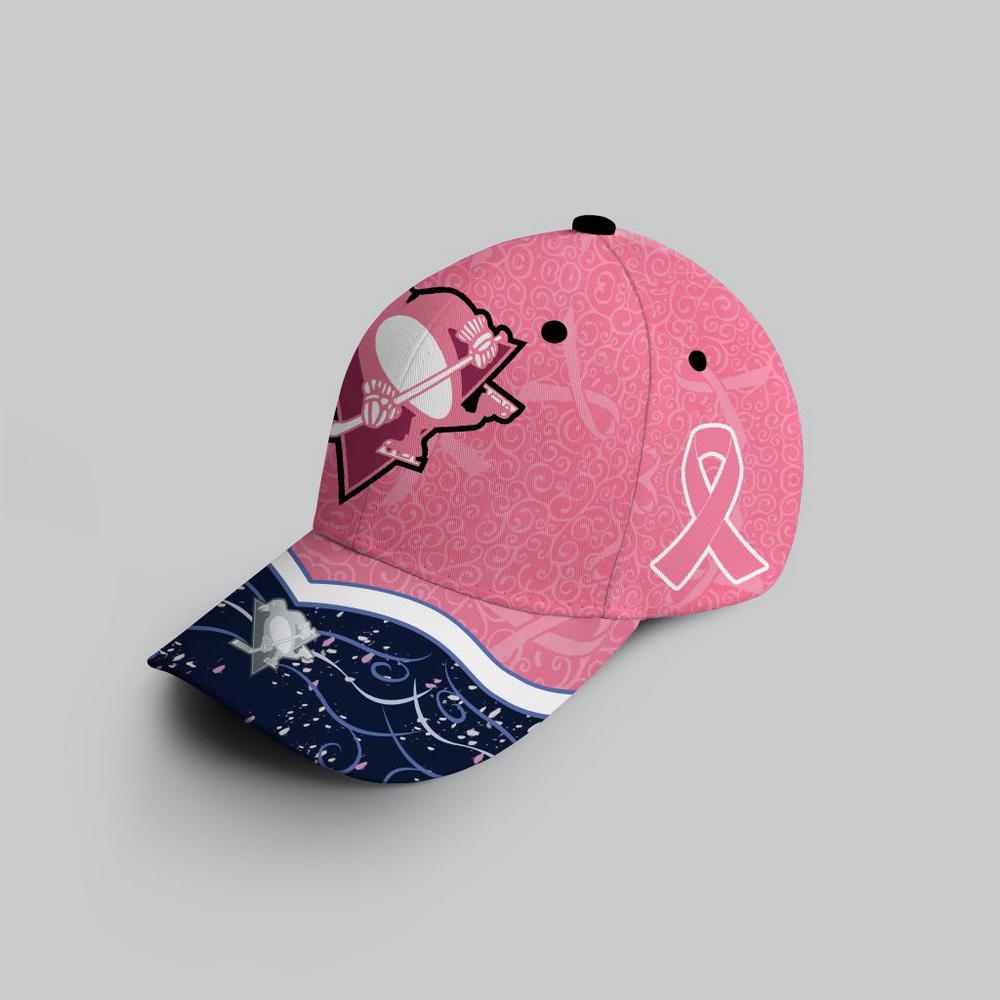 NHL Pittsburgh Penguins Hockey Fights Against CancerBaseball Cap NHL Pittsburgh Penguins Hockey Fights Against CancerBaseball Cap