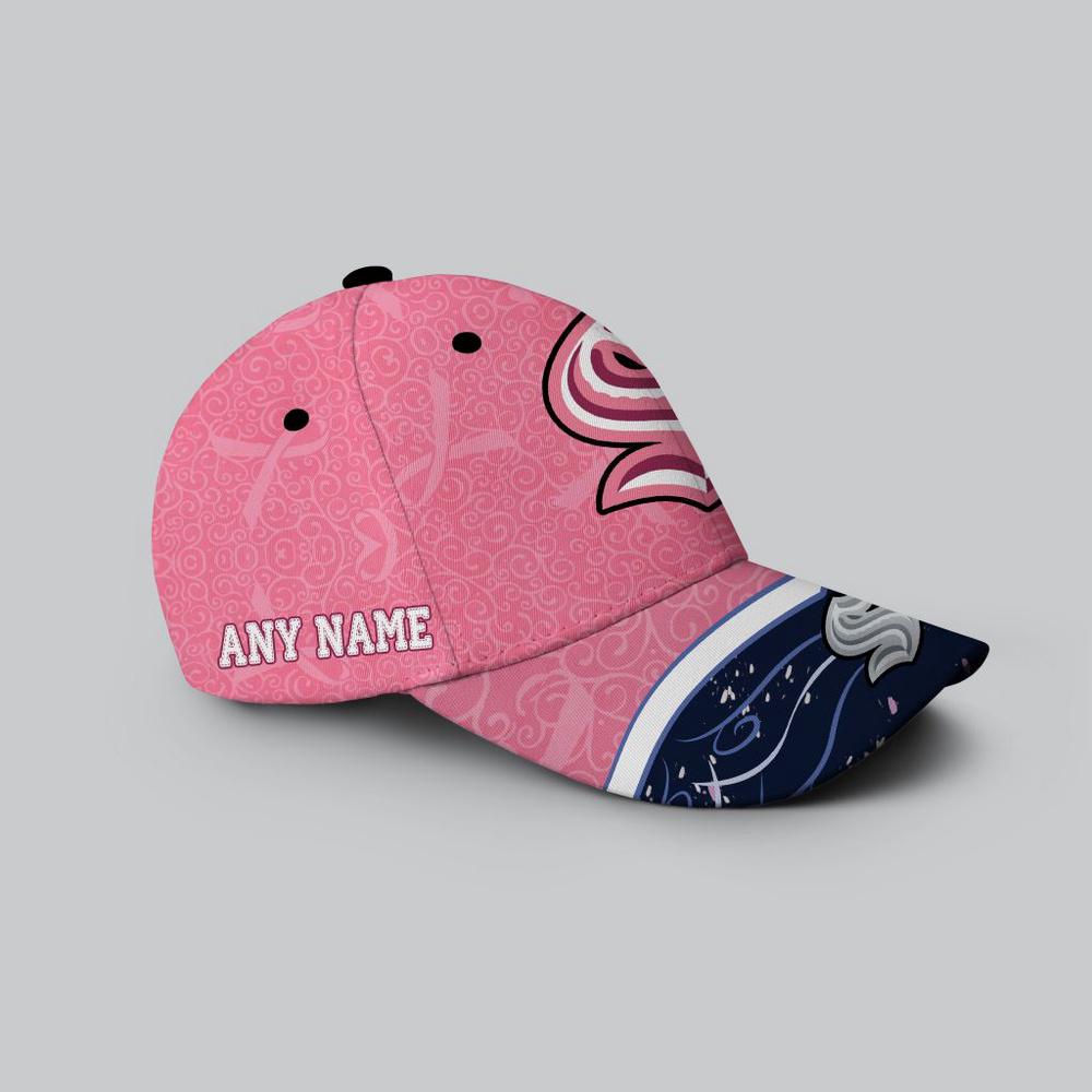 NHL Seattle Kraken Hockey Fights Against CancerBaseball Cap NHL Seattle Kraken Hockey Fights Against CancerBaseball Cap