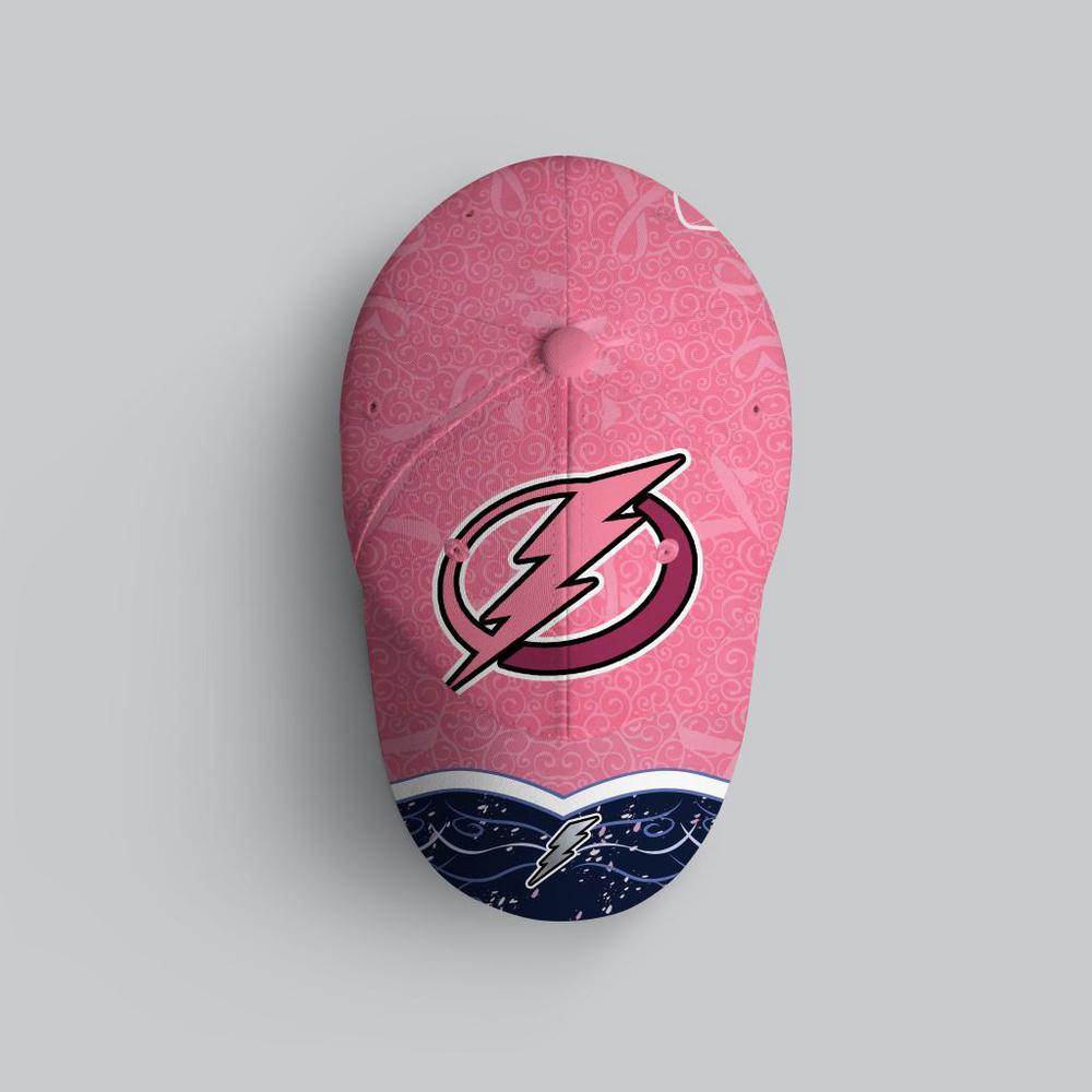 NHL Tampa Bay Lightning Hockey Fights Against CancerBaseball Cap NHL Tampa Bay Lightning Hockey Fights Against CancerBaseball Cap