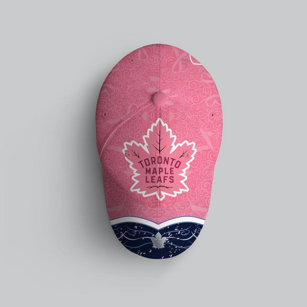 NHL Toronto Maple Leafs Hockey Fights Against CancerBaseball Cap NHL Toronto Maple Leafs Hockey Fights Against CancerBaseball Cap