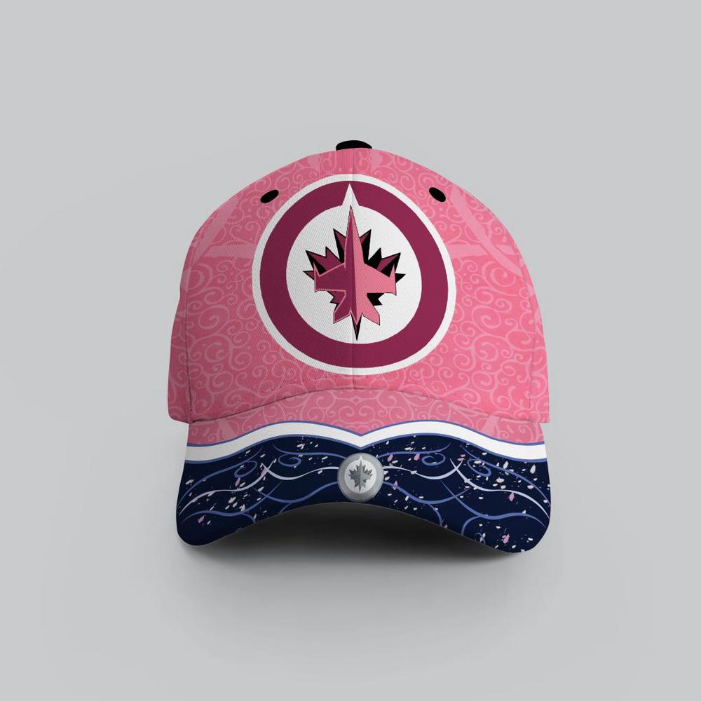NHL Winnipeg Jets Hockey Fights Against CancerBaseball Cap NHL Winnipeg Jets Hockey Fights Against CancerBaseball Cap