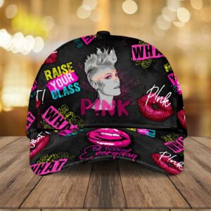P!nk Lips Baseball Cap Print…
