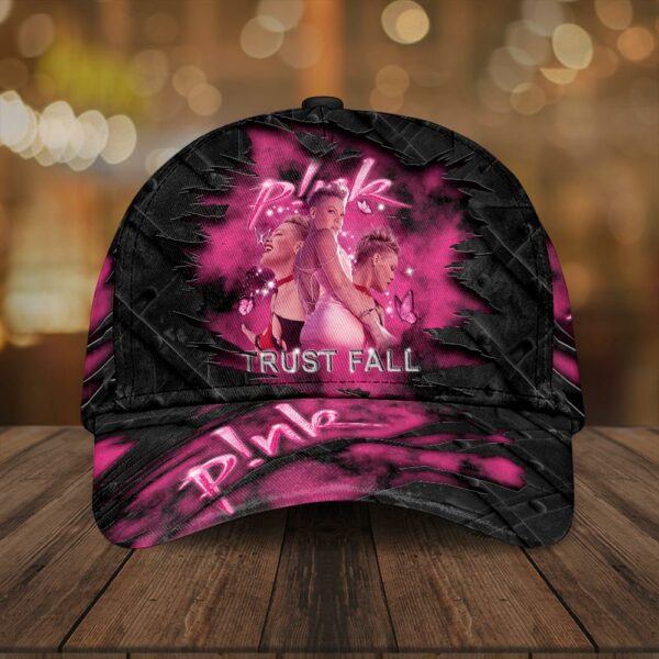 P!nk Trust Fall Baseball Cap Print For Fans